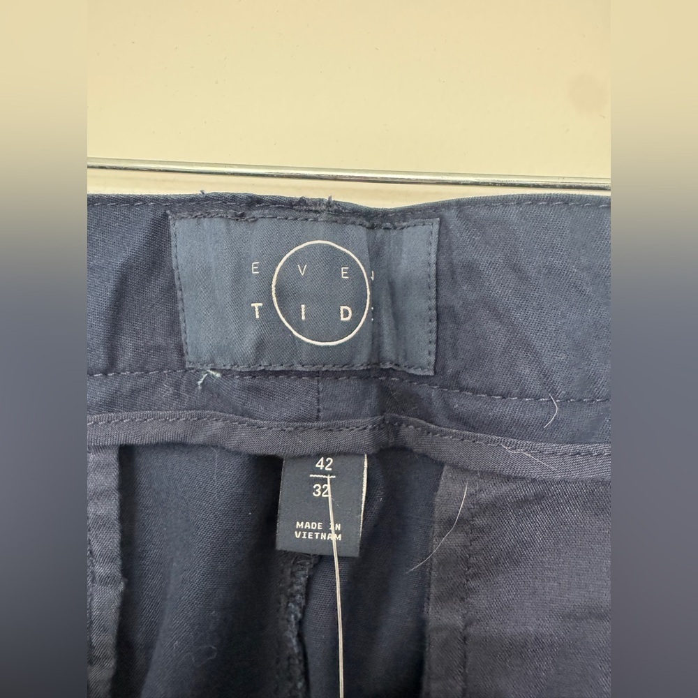 NWT Men’s Navy Blue Even Tied Straight Coastal Roll Cuff Pant - Size 42x32 - Picture 5 of 5